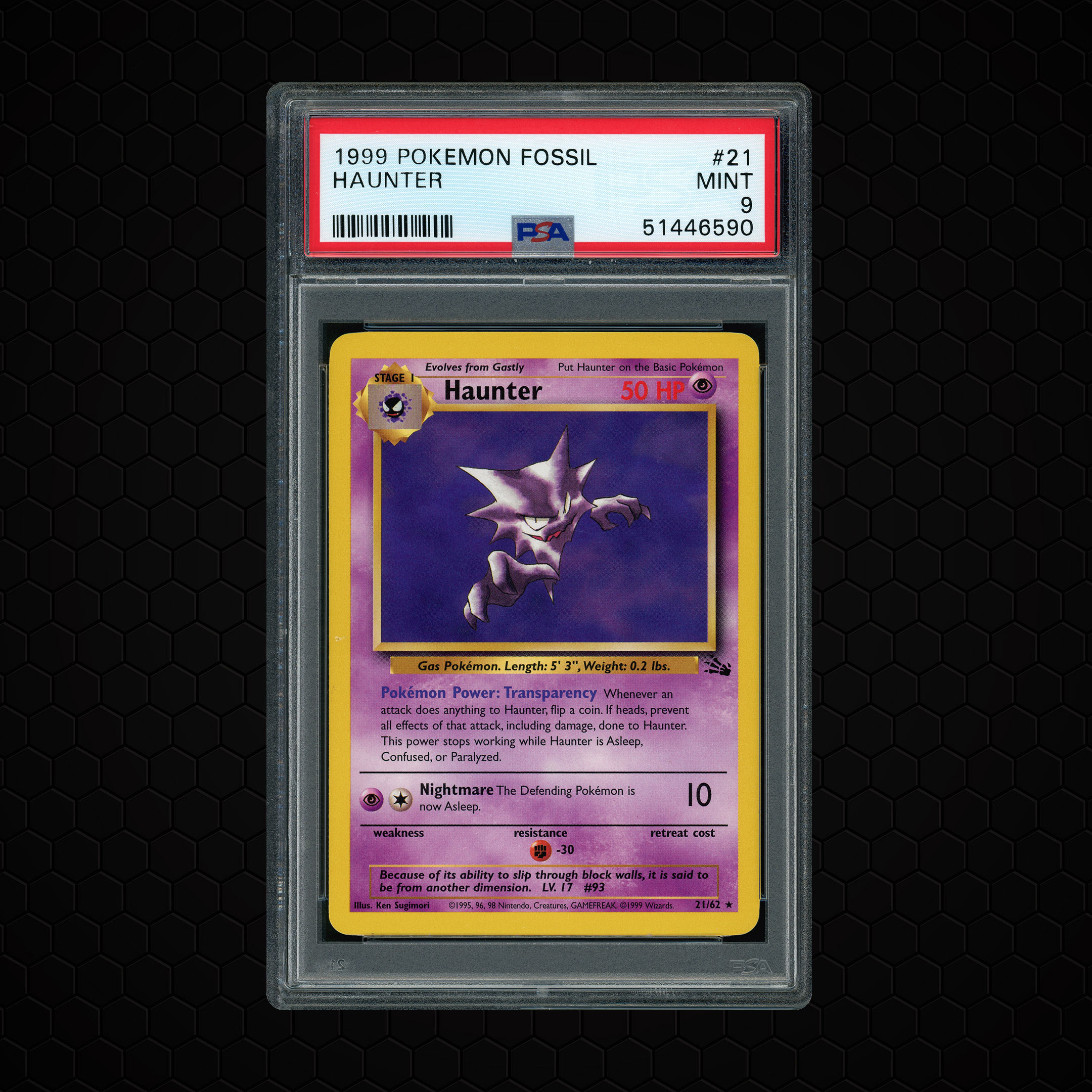 1999 Fossil Haunter #21 PSA 9