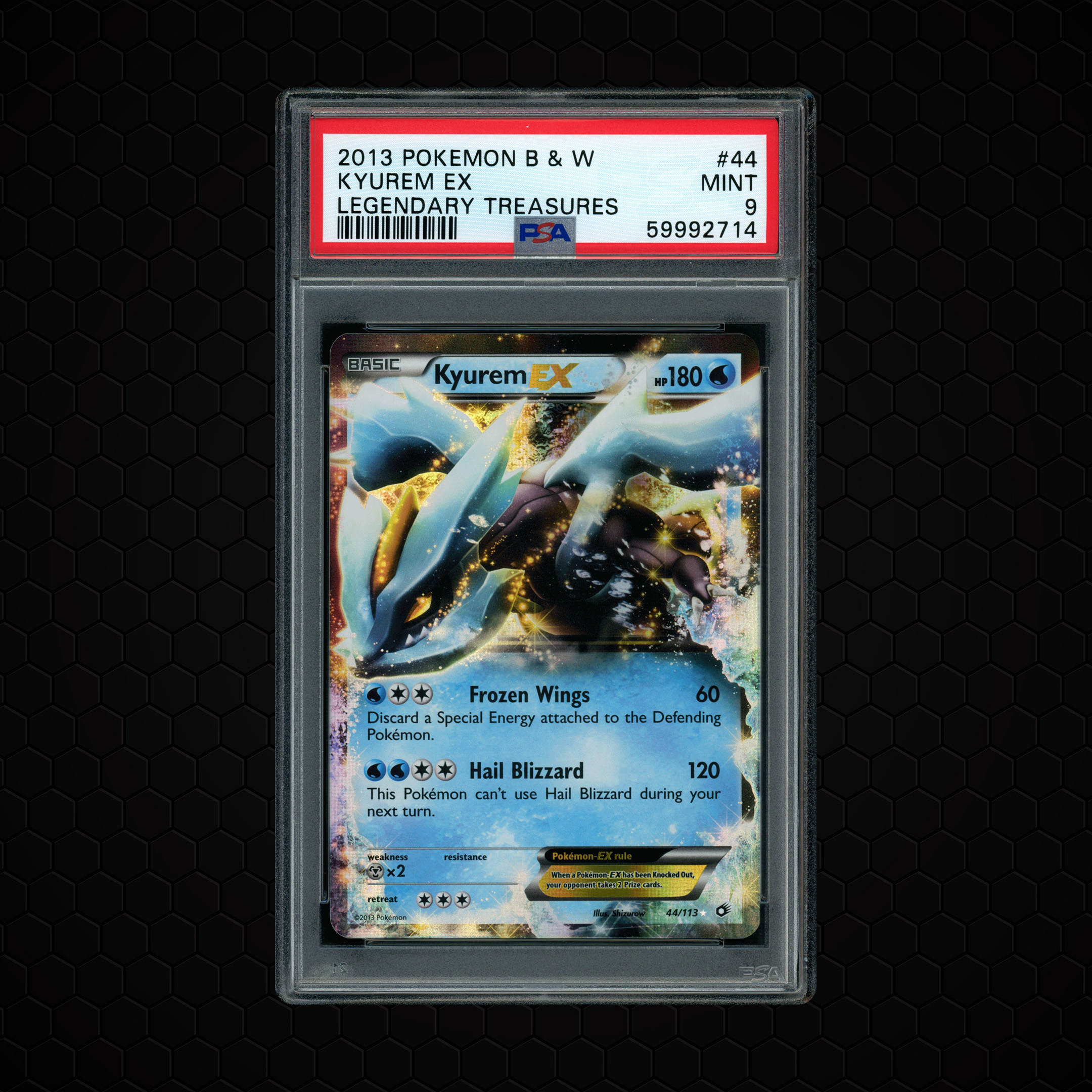 2013 Legendary Treasures Kyurem EX #44 PSA 9