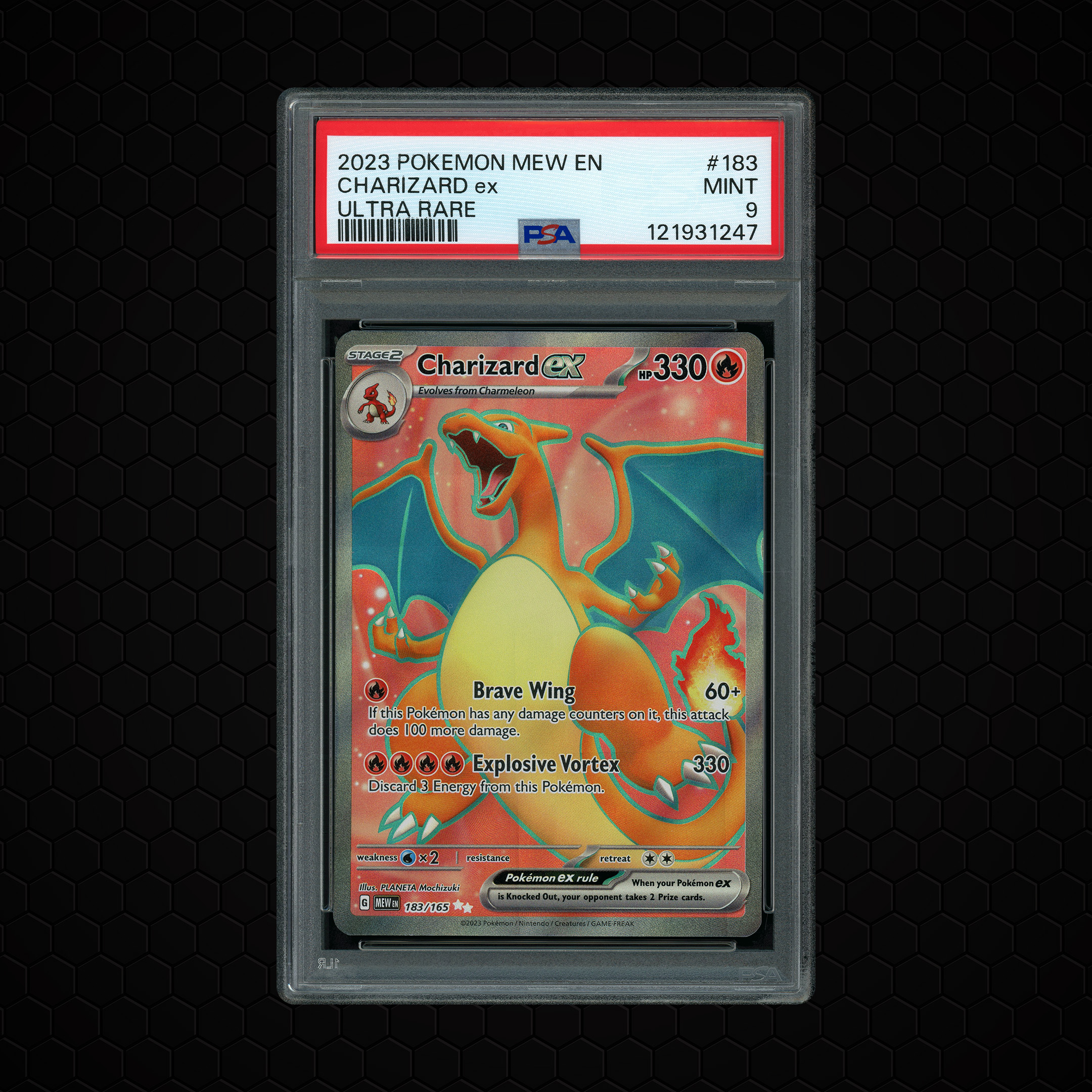 2023 Pokemon 151 Charizard EX #183 PSA 9