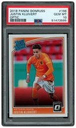 2018 Panini Donruss Justin Kluivert #196 PSA 10 on Beezie.