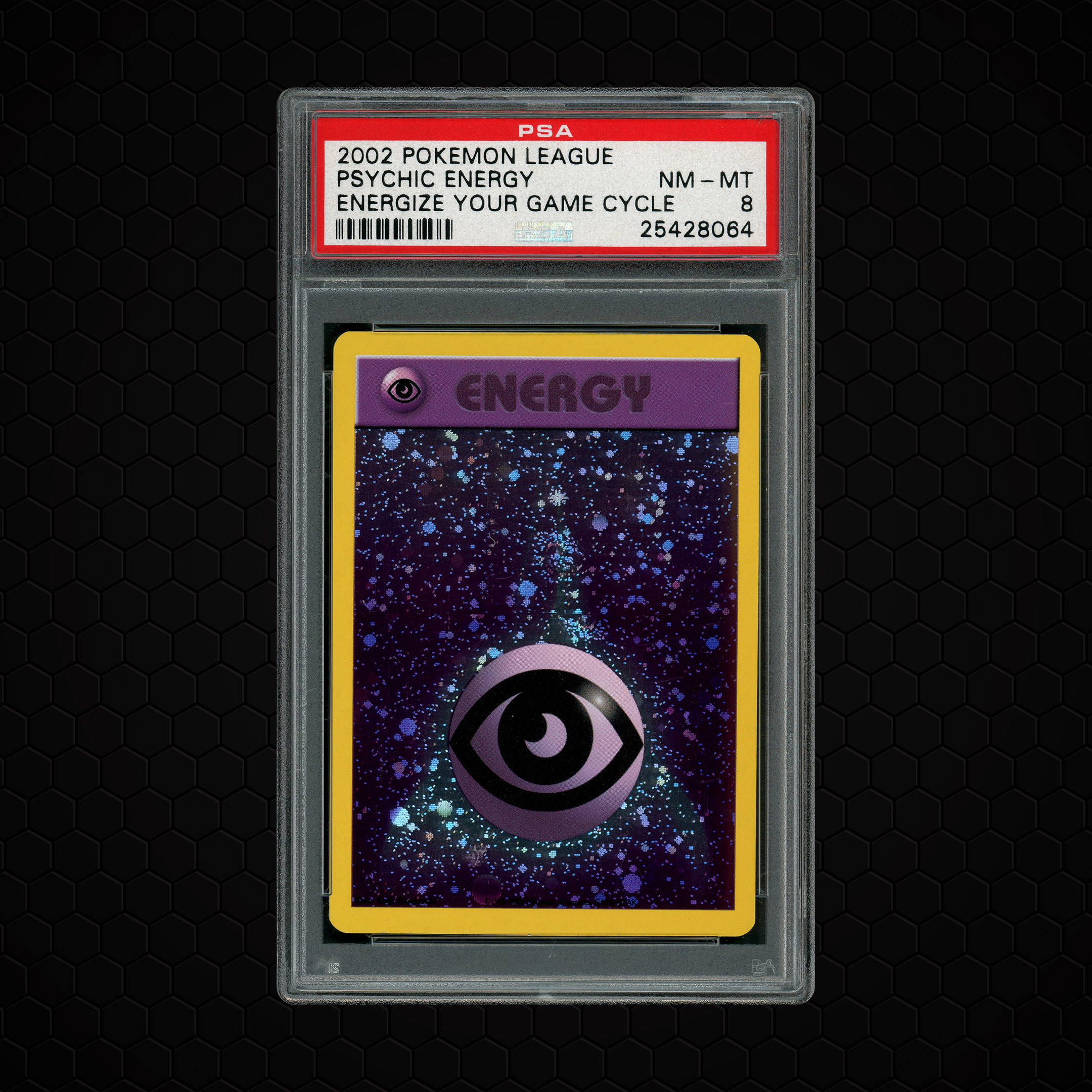 2002 Energize your Game Cycle Psychic Energy PSA 8