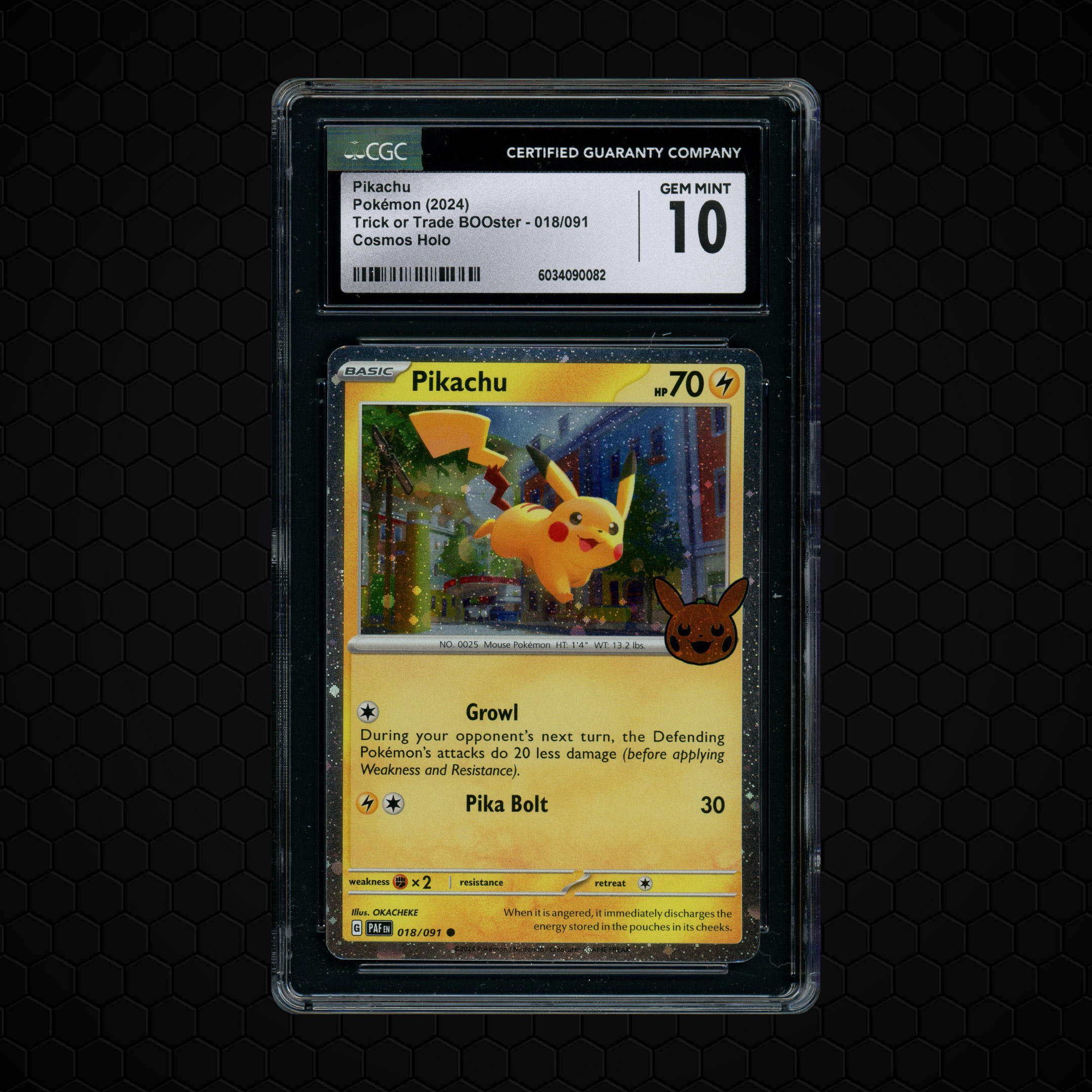 2024 Trick or Trade Booster Pikachu #18 CGC 10
