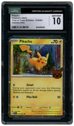 2024 Trick or Trade Booster Pikachu #18 CGC 10 on Beezie.
