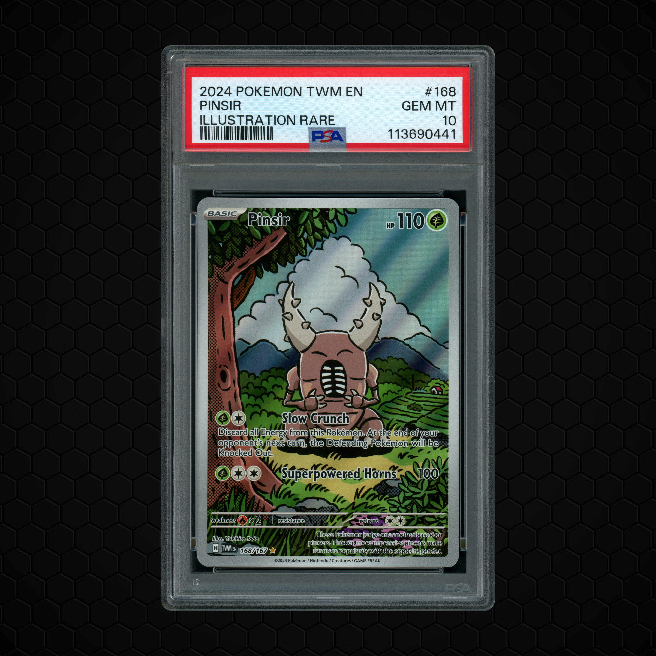 2024 Twilight Masquerade Pinsir #168 PSA 10