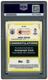 2022-23 Merlin Chrome UCC Arda Guler Autograph #GU PSA 9 Auto on Beezie.