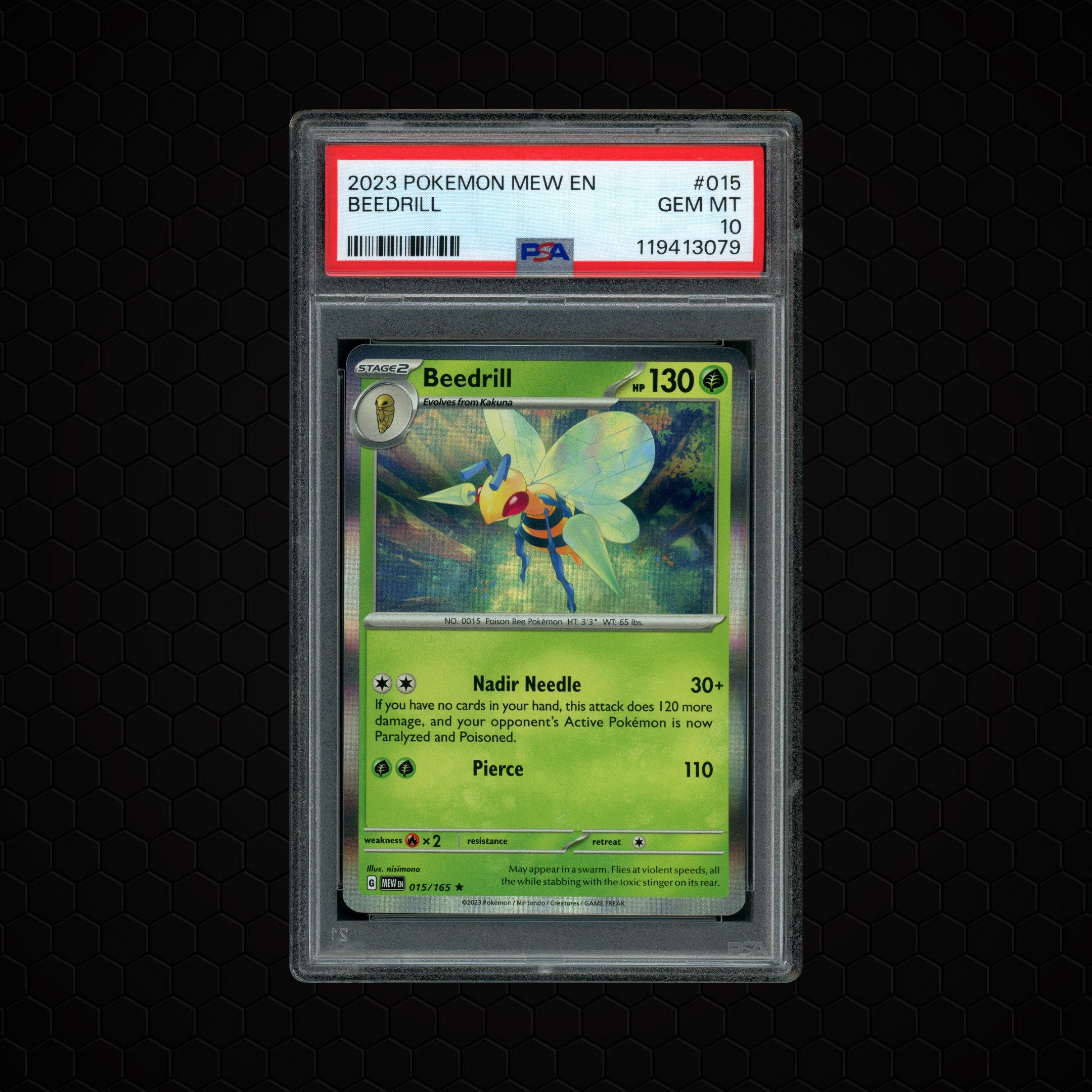 2023 Pokemon 151 Beedrill #15 PSA 10