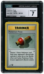 1999 Base Set 1st Edition Pokémon Flute #86 CGC 7 on Beezie.