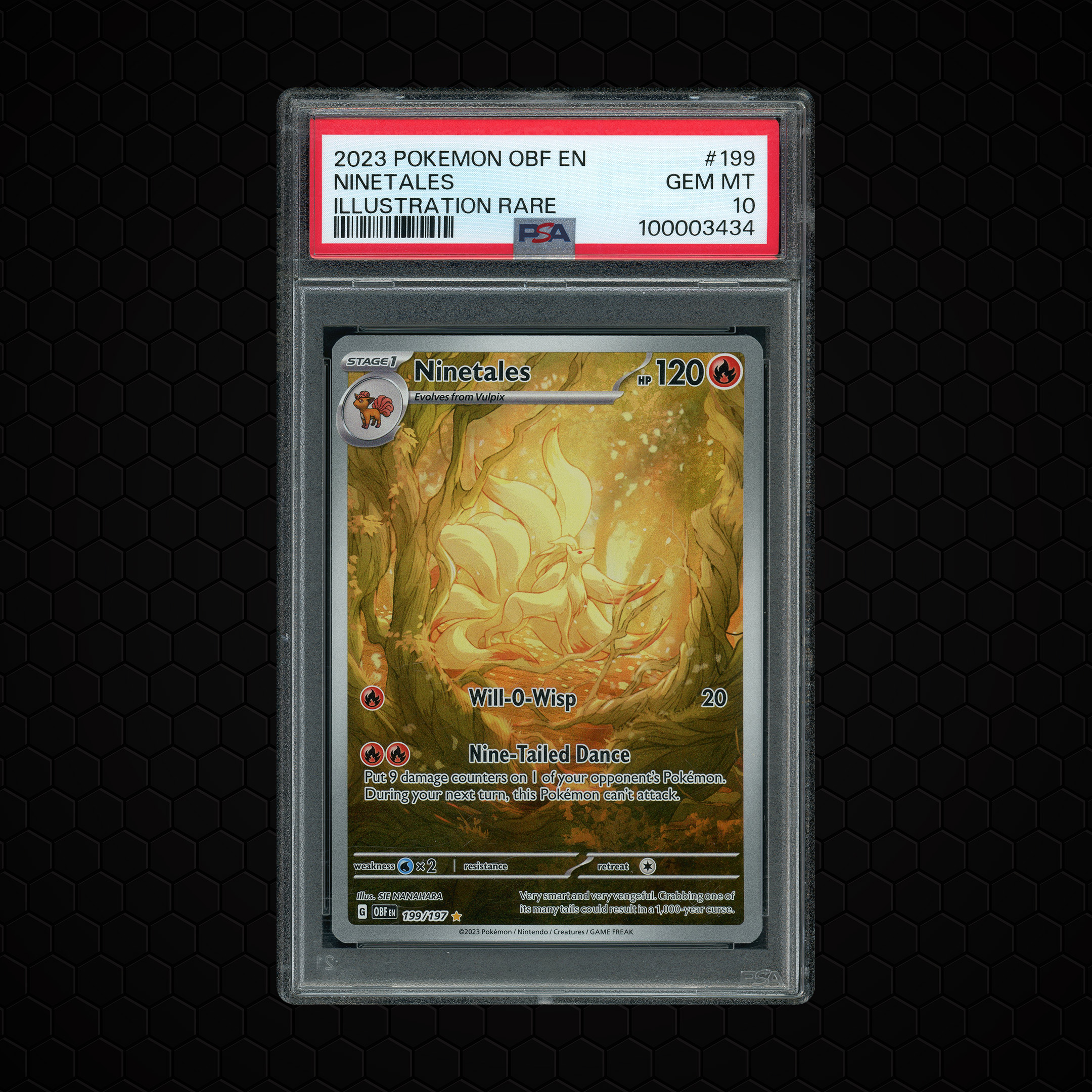 2023 Obsidian Flames Ninetales #199 PSA 10