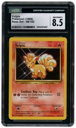 1999 Base Set Unlimited Vulpix #68 CGC 8.5 on Beezie.