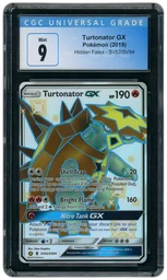 2019 Hidden Fates Turtonator GX #SV52 CGC 9 on Beezie.