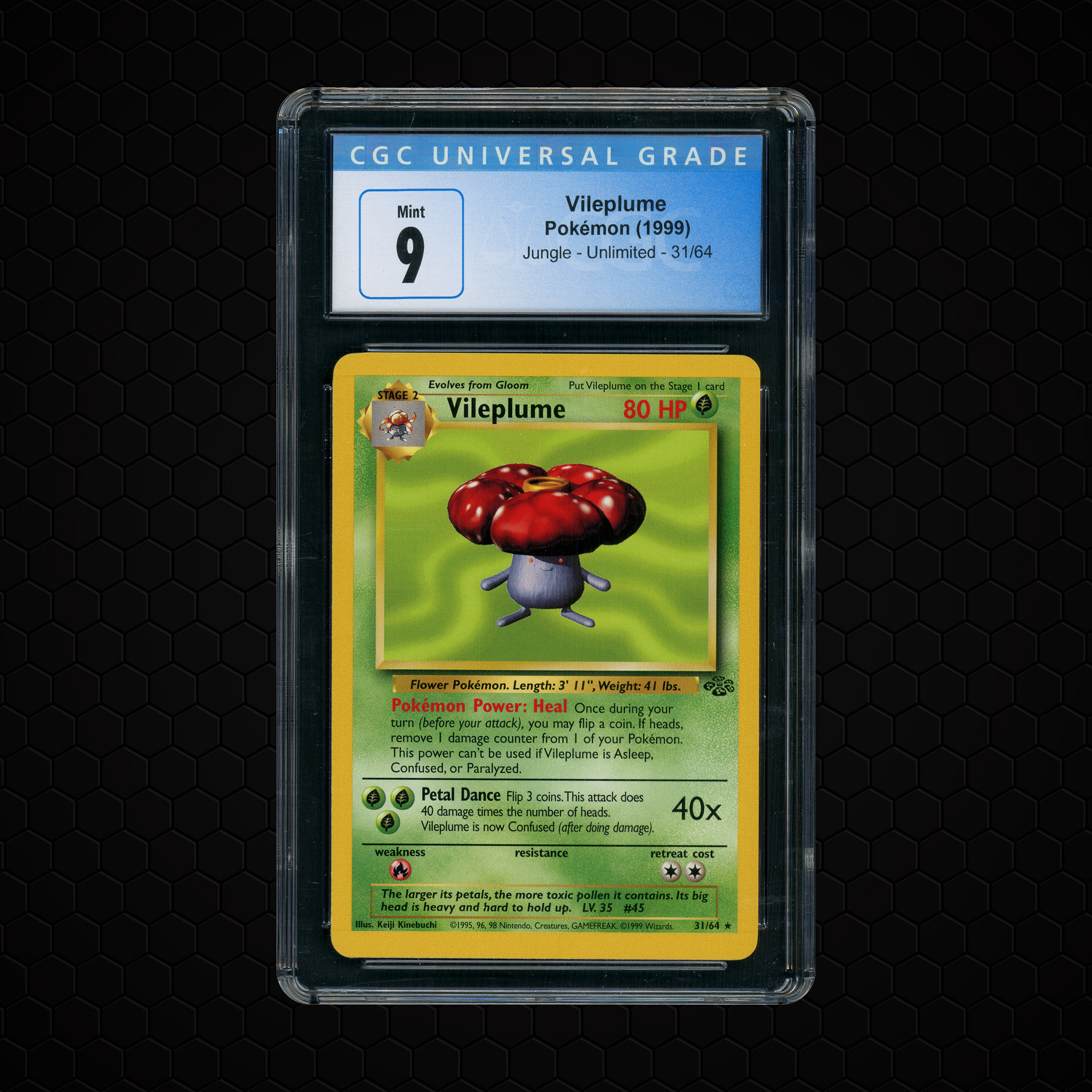 1999 Jungle Unlimited Vileplume #31 CGC 9