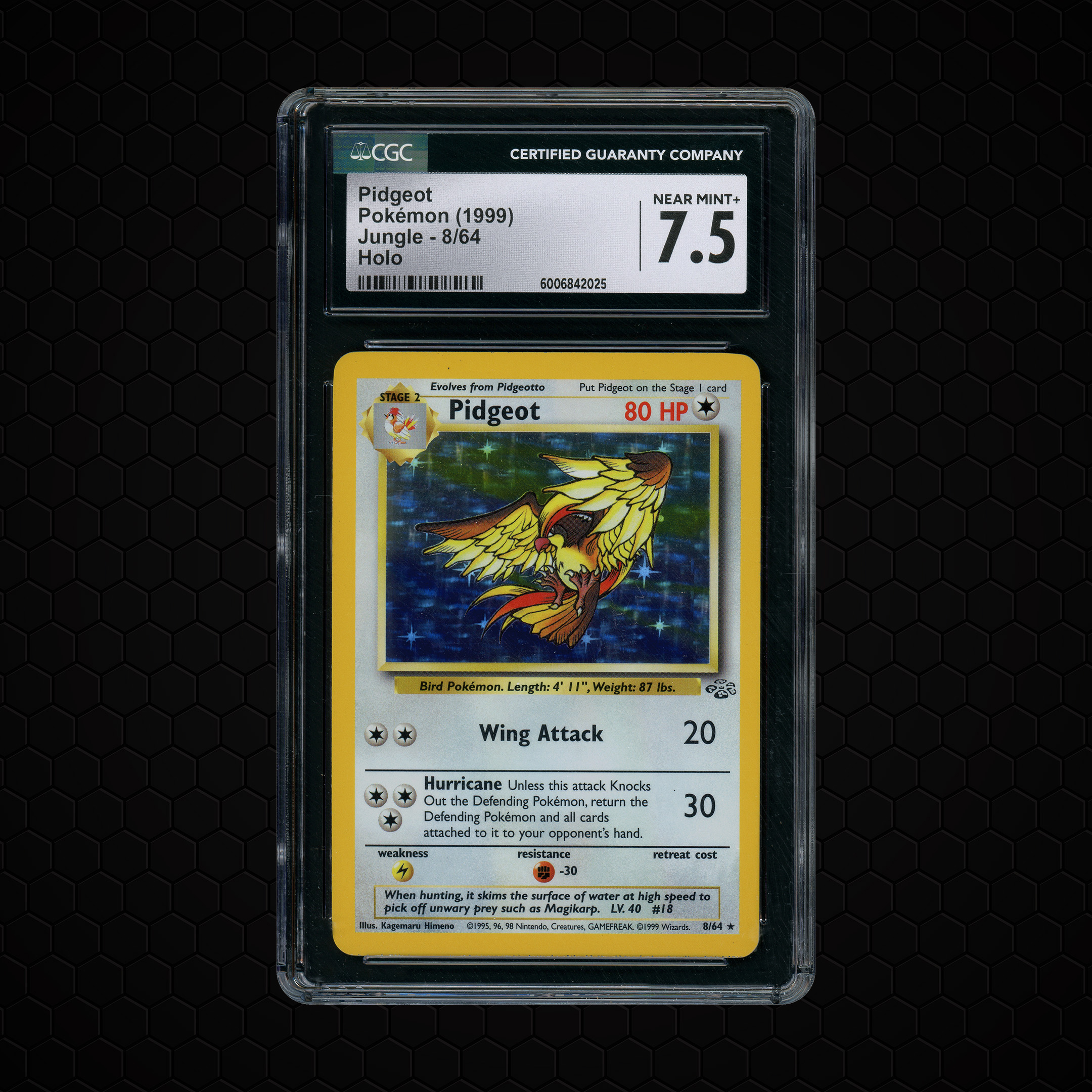 1999 Jungle Pidgeot #8 CGC 7.5