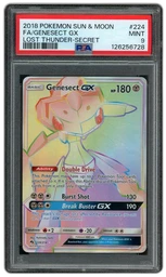 2018 Lost Thunder Genesect GX #224 PSA 9 on Beezie.