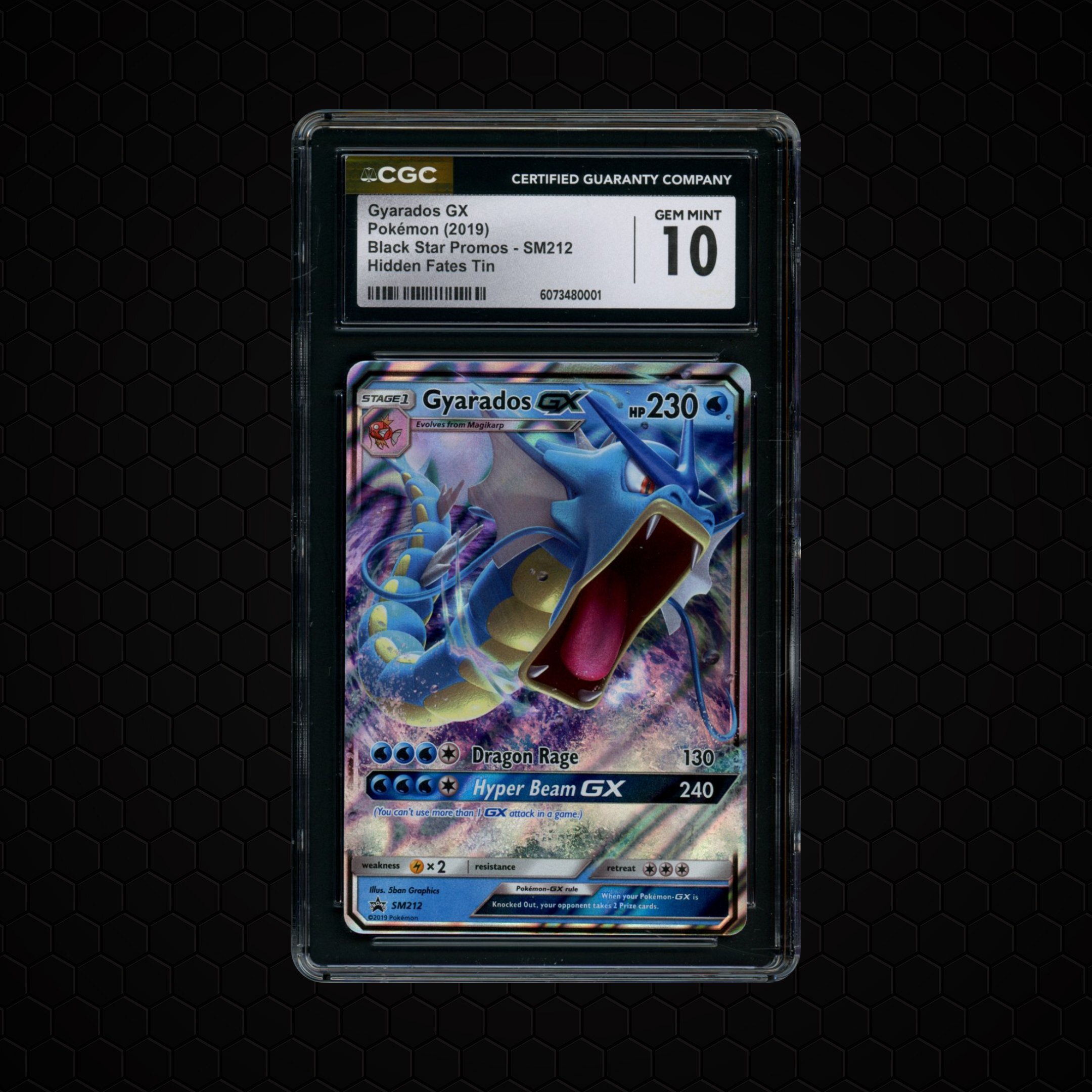 2019 Black Star Promo Gyarados GX #SM212 CGC 10