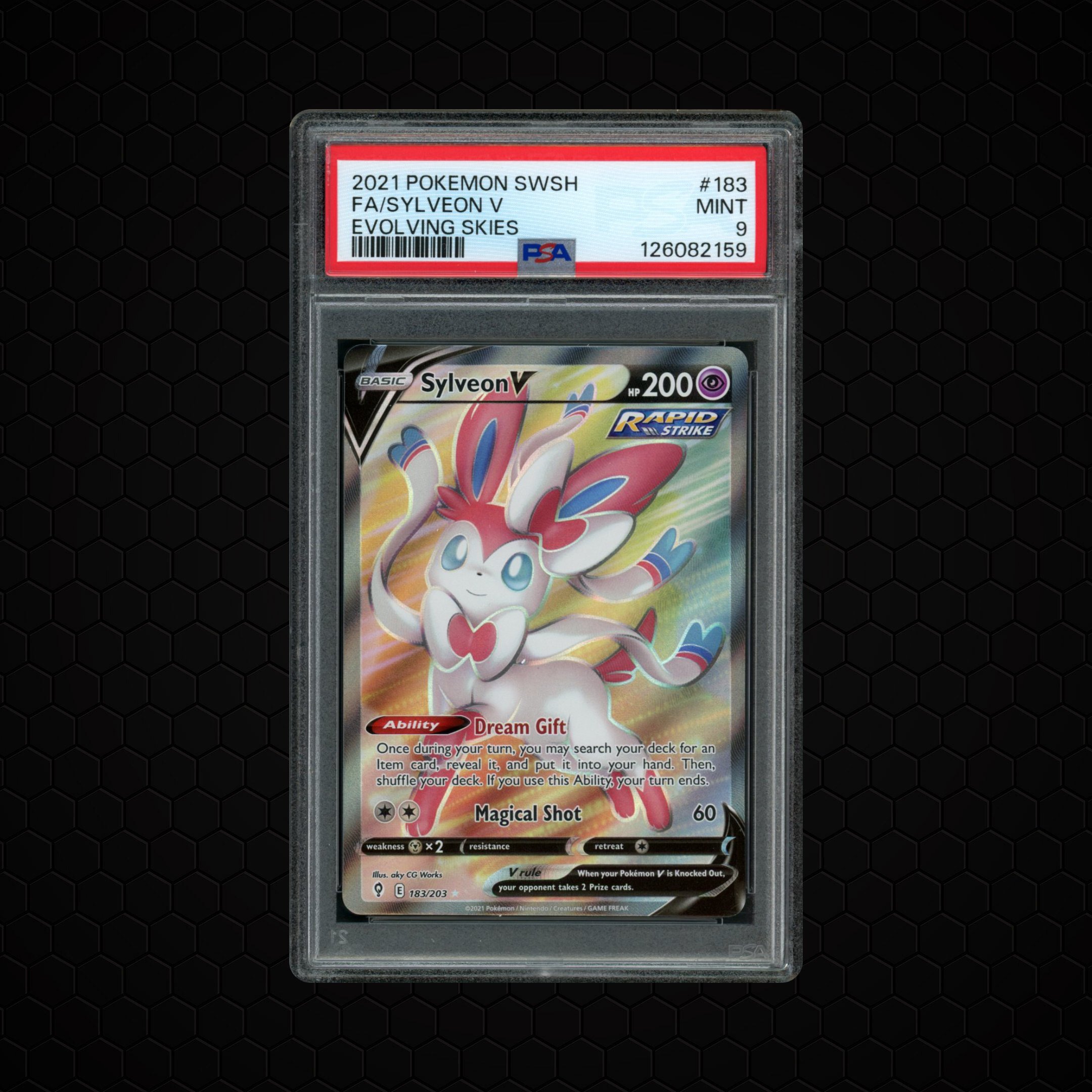 2021 Evolving Skies Sylveon V #183 PSA 9