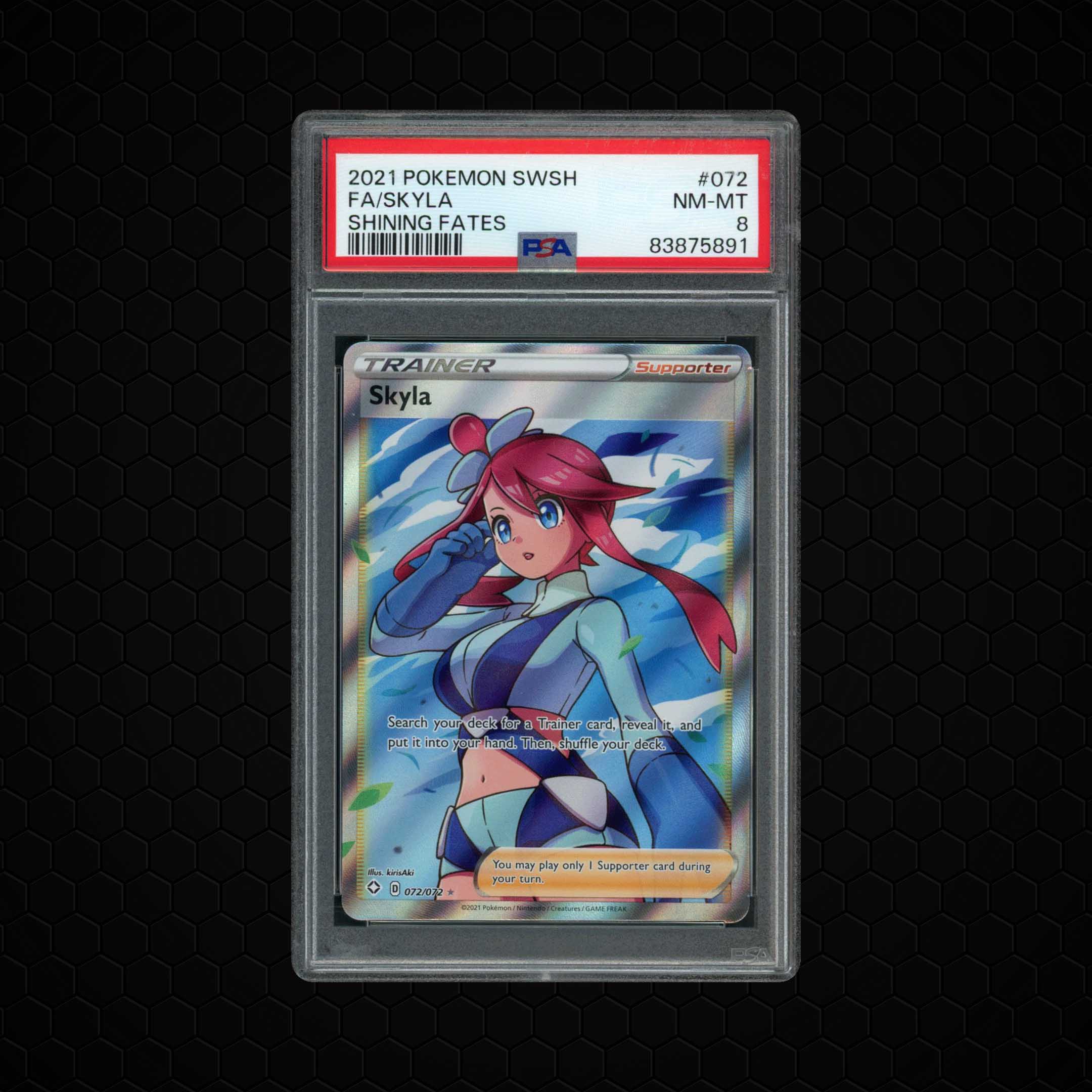 2021 Shining Fates Skyla #72 PSA 8