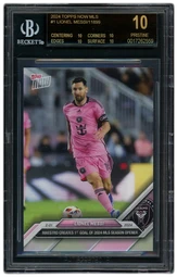 2024 Topps Now Lionel Messi #1 BGS 10 on Beezie.