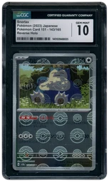 2023 Japanese Pokemon 151 Snorlax #143 CGC 10 on Beezie.