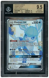 2019 Hidden Fates Glaceon GX #SV55 BGS 9.5 on Beezie.