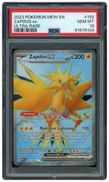 2023 Pokemon 151 Zapdos EX #192 PSA 10 on Beezie.