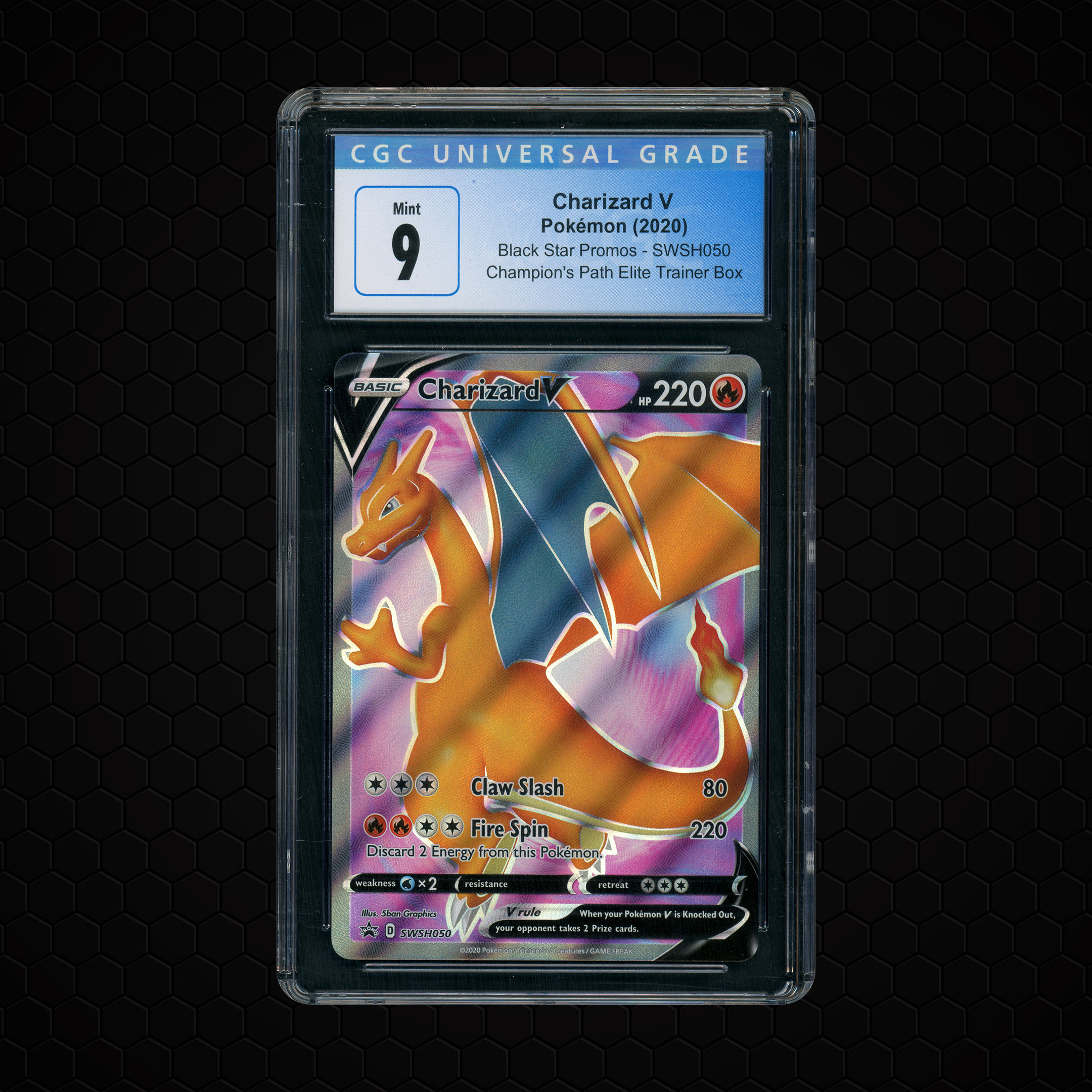 2020 Black Star Promos Charizard V #SWSH050 CGC 9