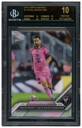 2024 Topps Now Lionel Messi #1 BGS 10 on Beezie.