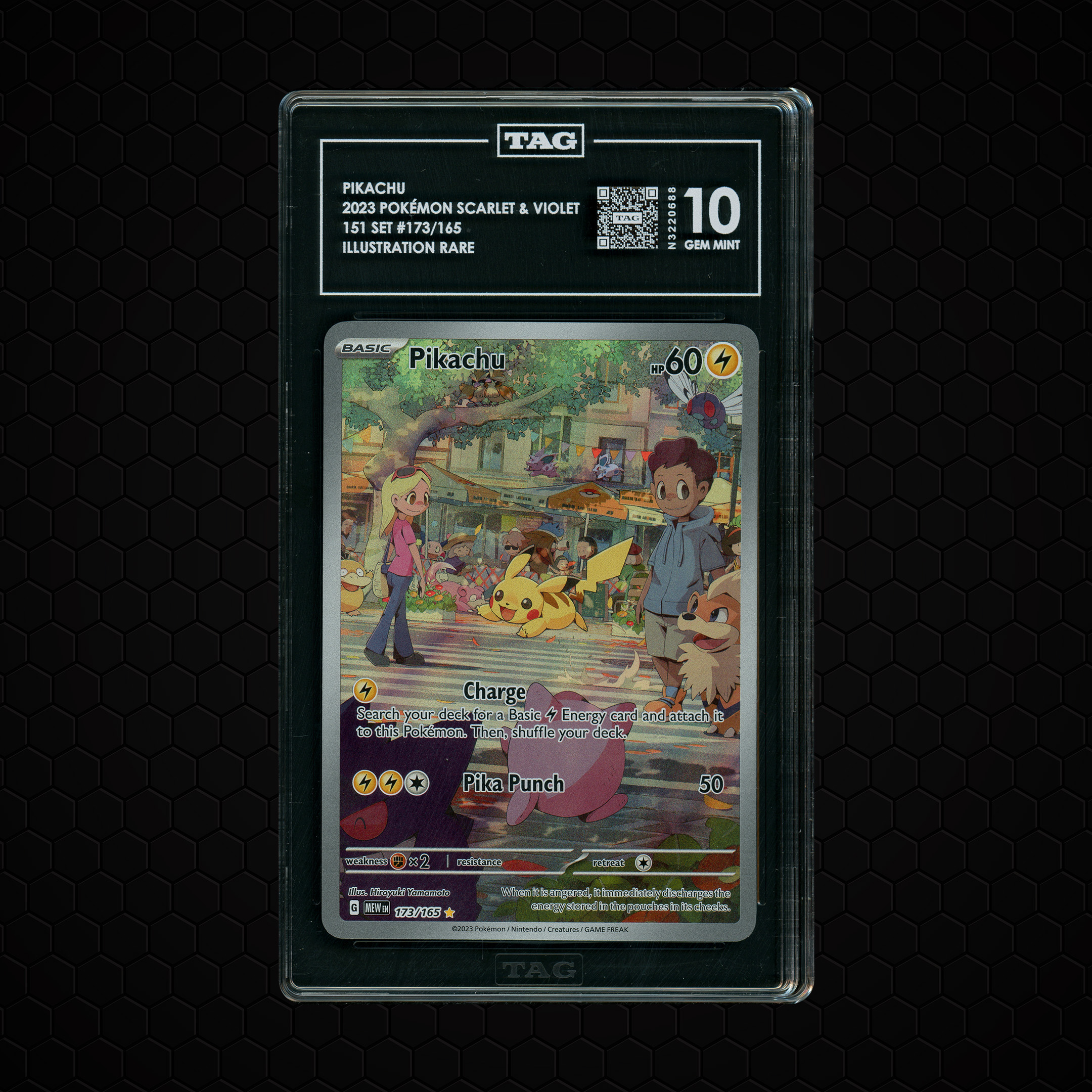 2023 Pokemon 151 Pikachu #173 TAG 10