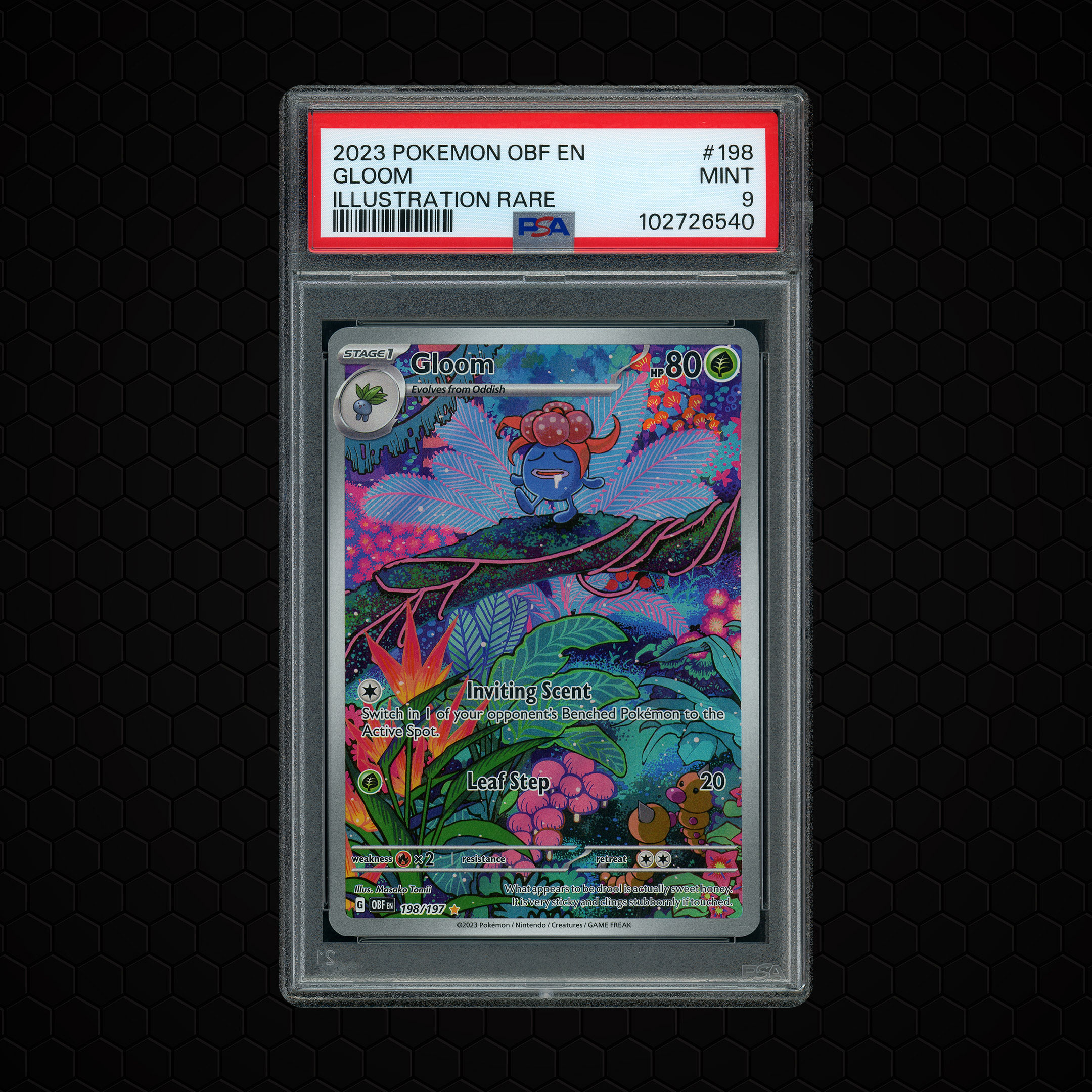2023 Obsidian Flames Gloom #198 PSA 9