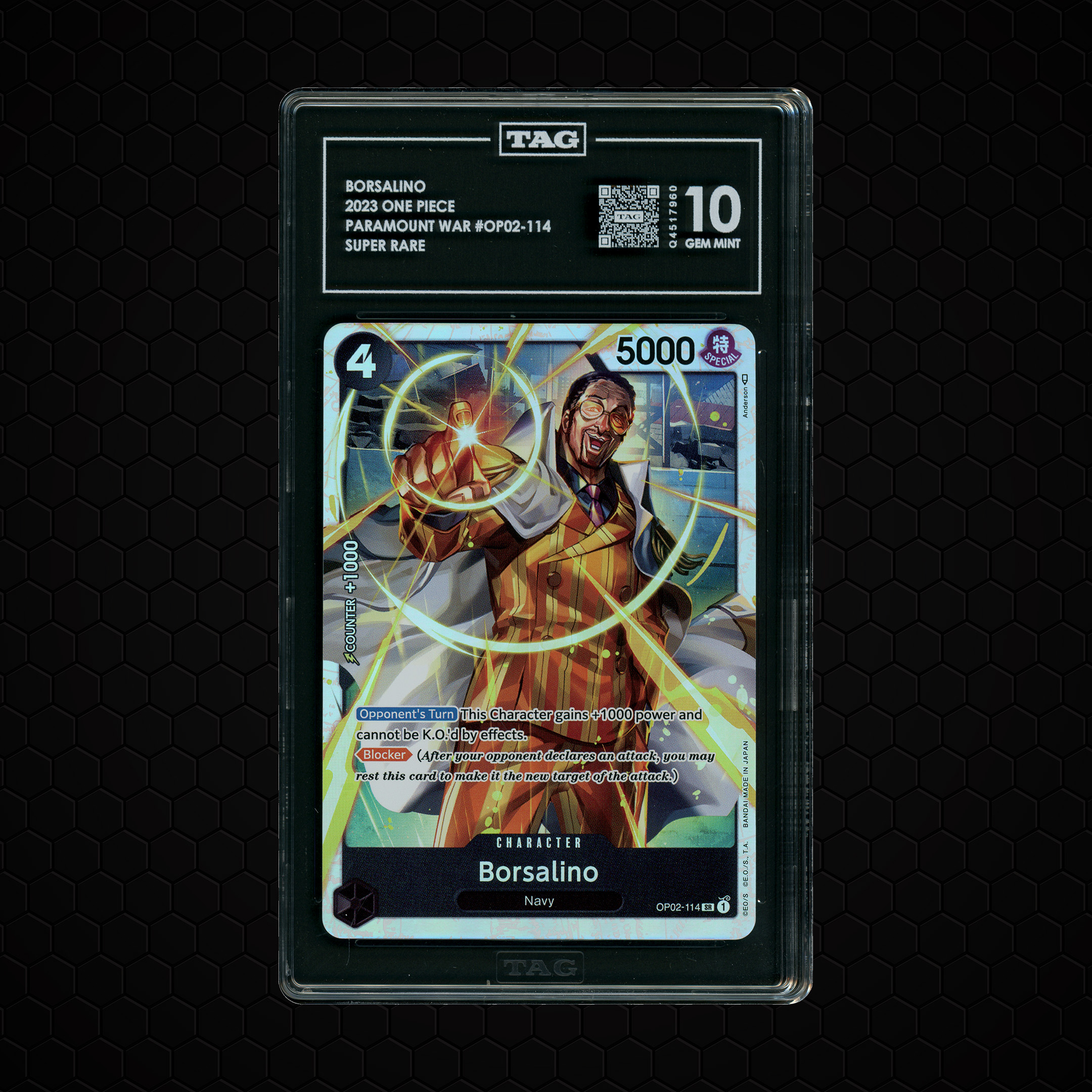 2023 Paramount War Borsalino #OP02-114 TAG 10