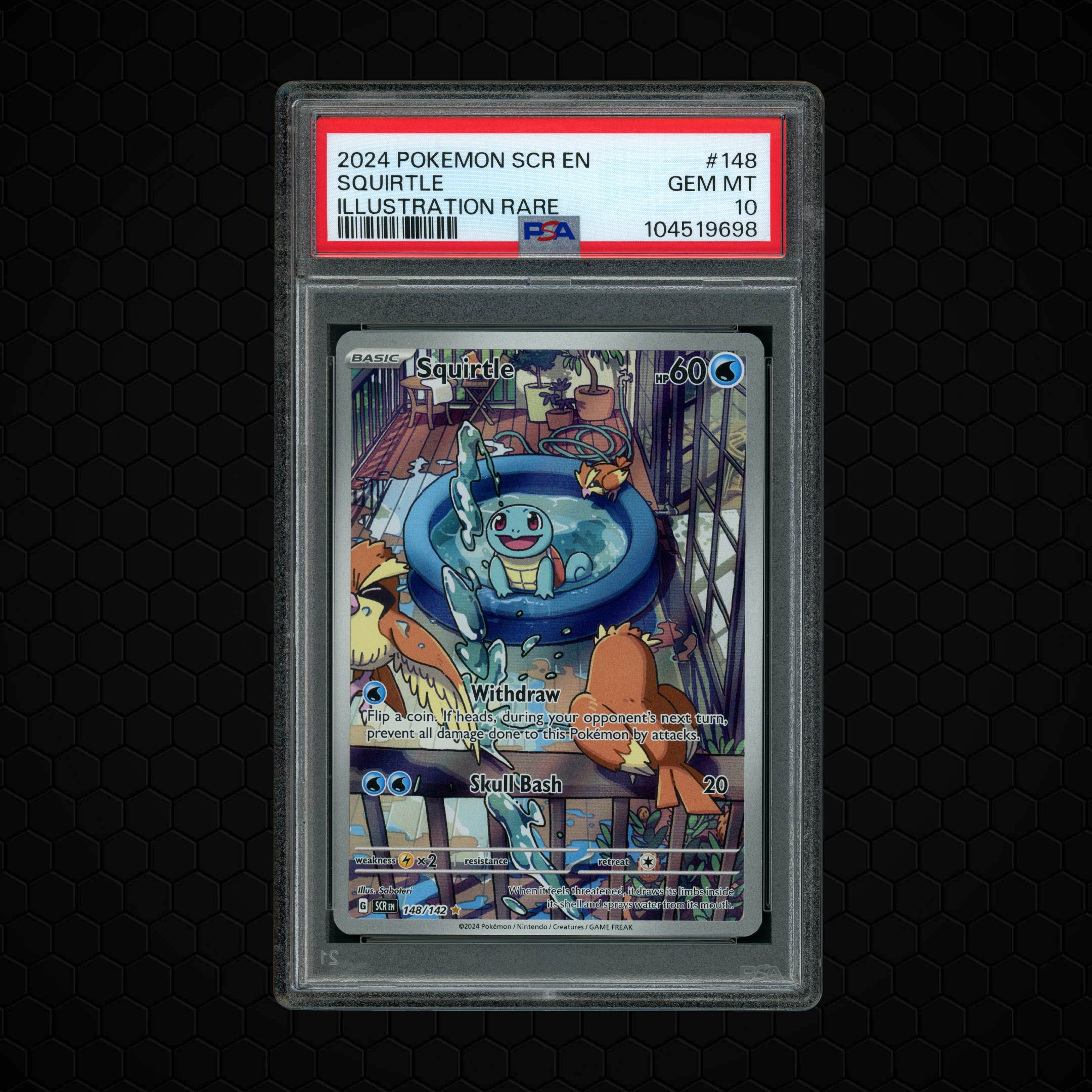 2024 Stellar Crown Squirtle #148 PSA 10