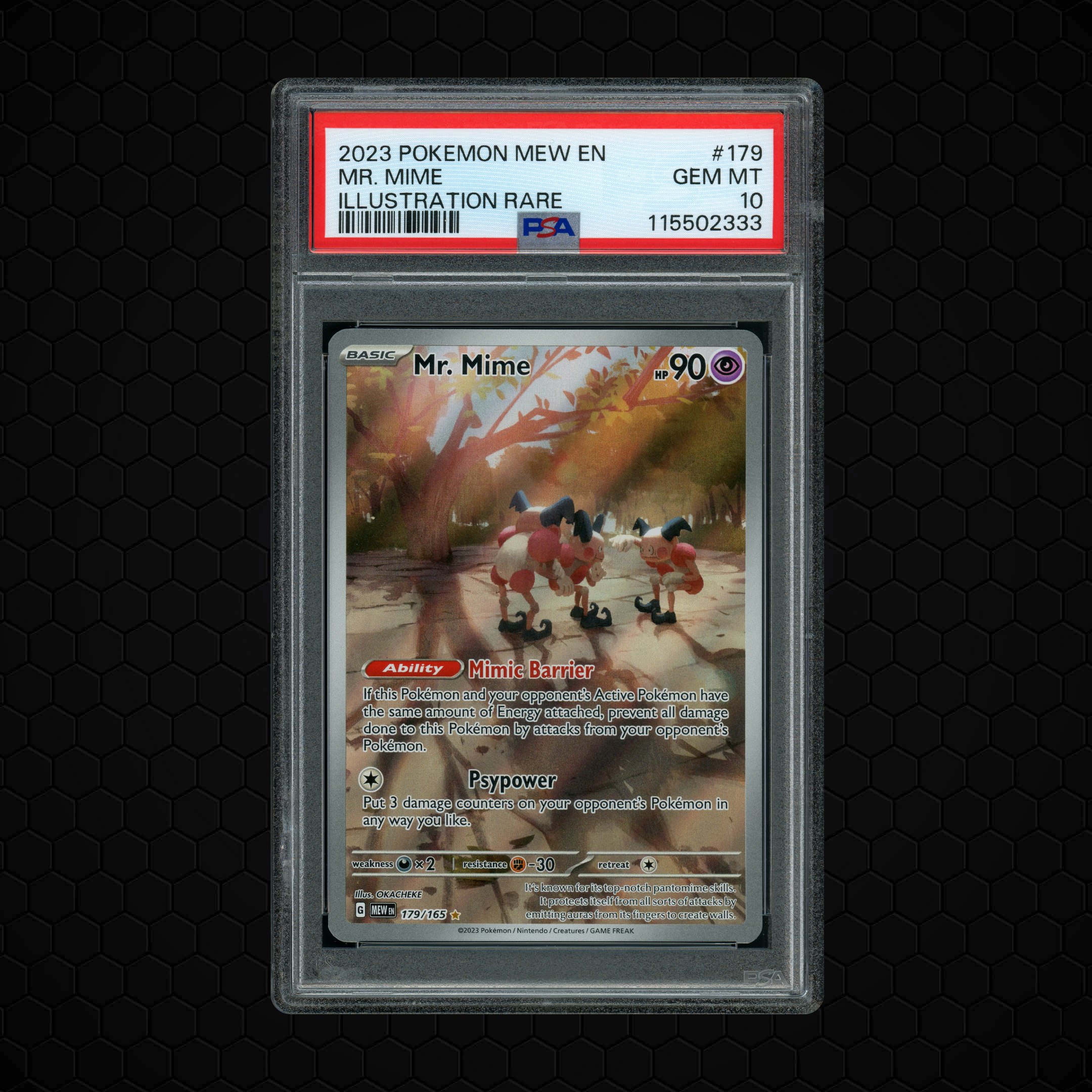 2023 Pokemon 151 Mr. Mime #179 PSA 10