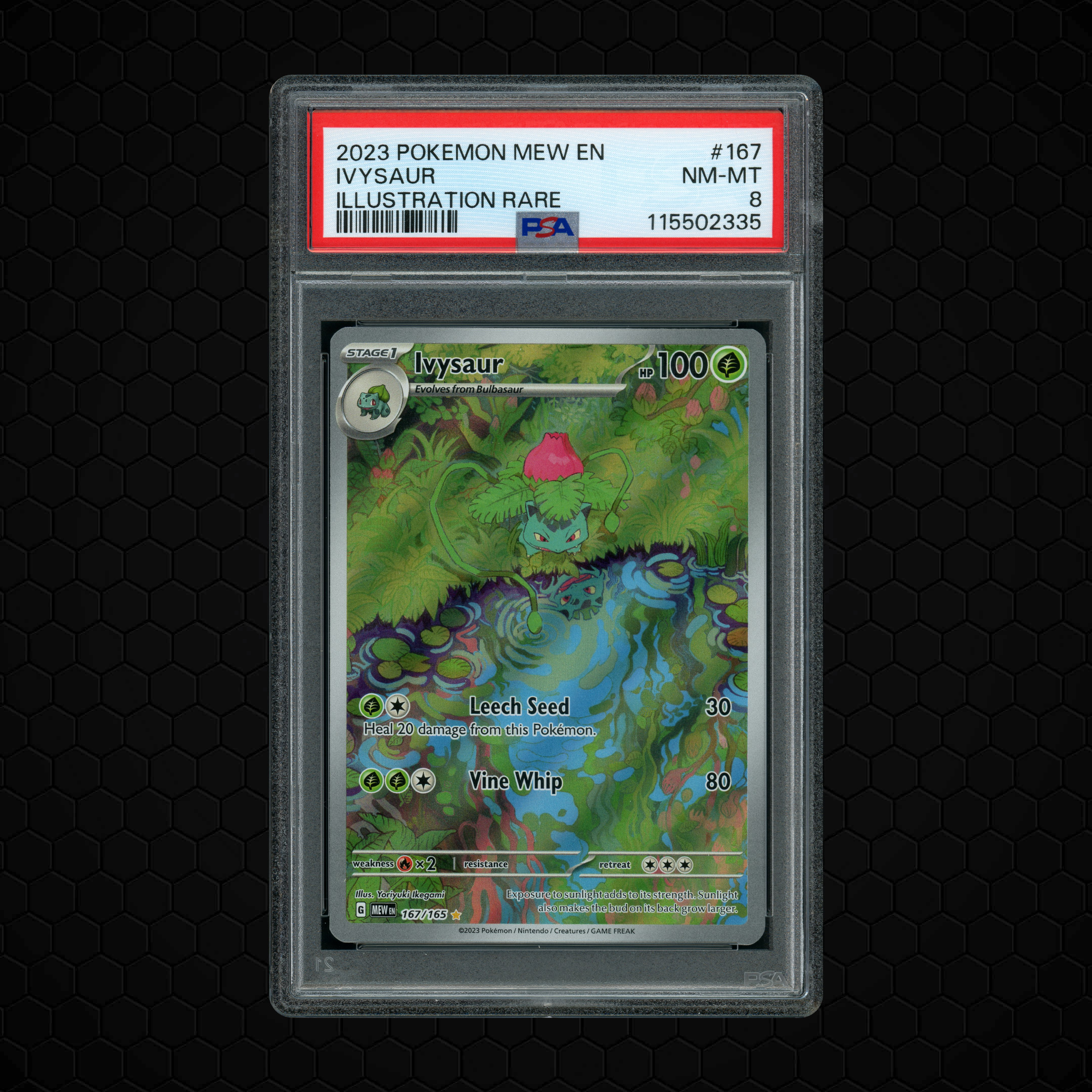 2023 Pokemon 151 Ivysaur #167 PSA 8