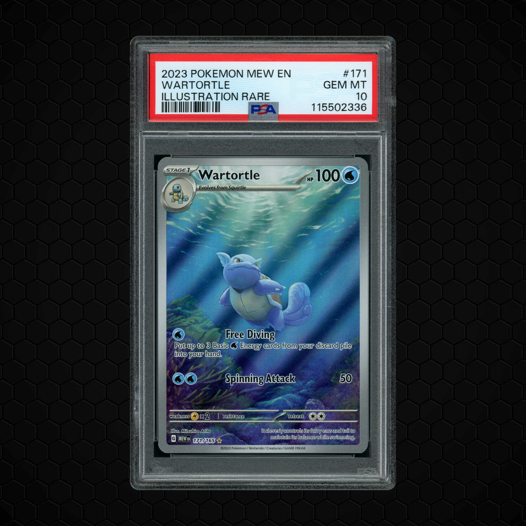2023 Pokemon 151 Wartortle #171 PSA 10