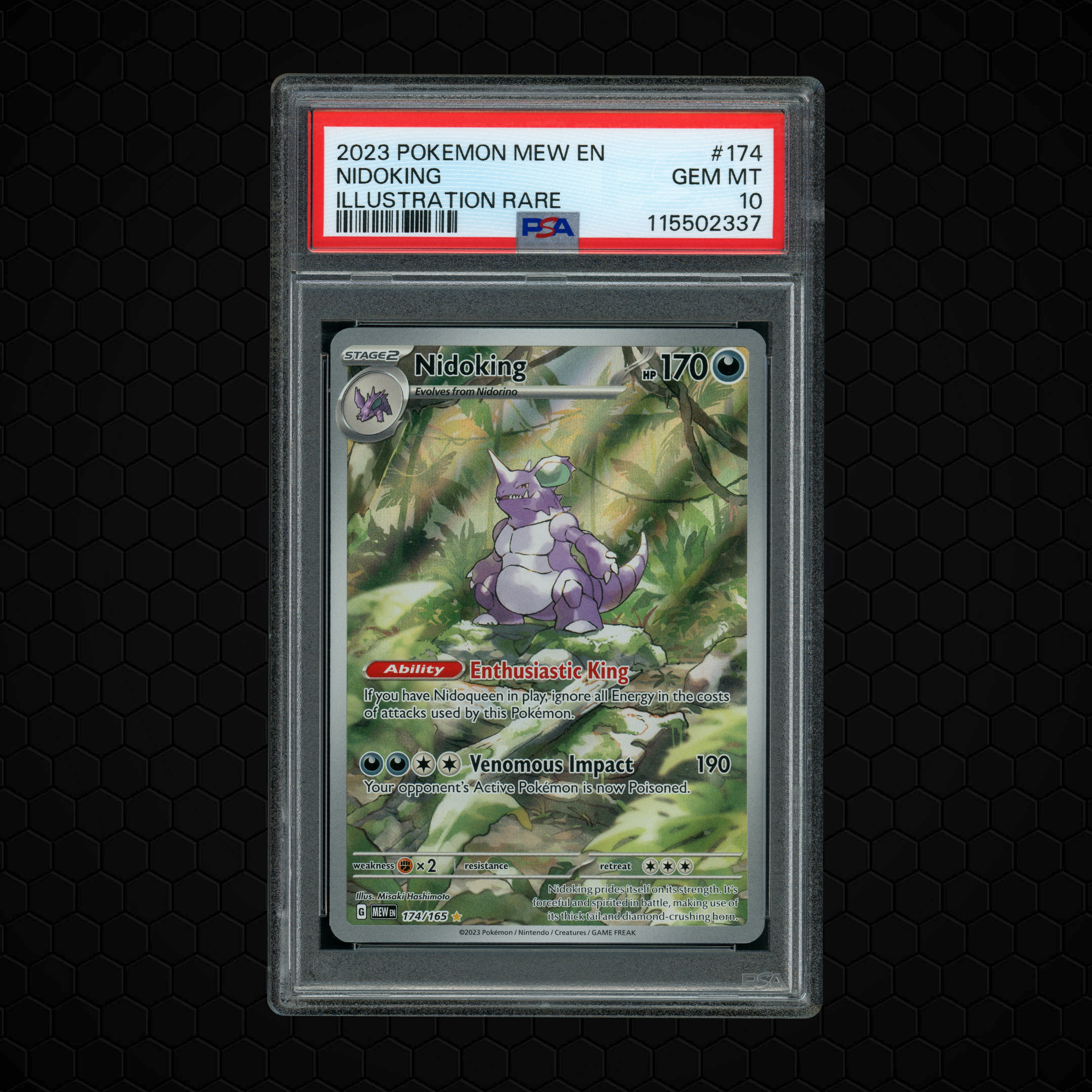 2023 Pokemon 151 Nidoking #174 PSA 10
