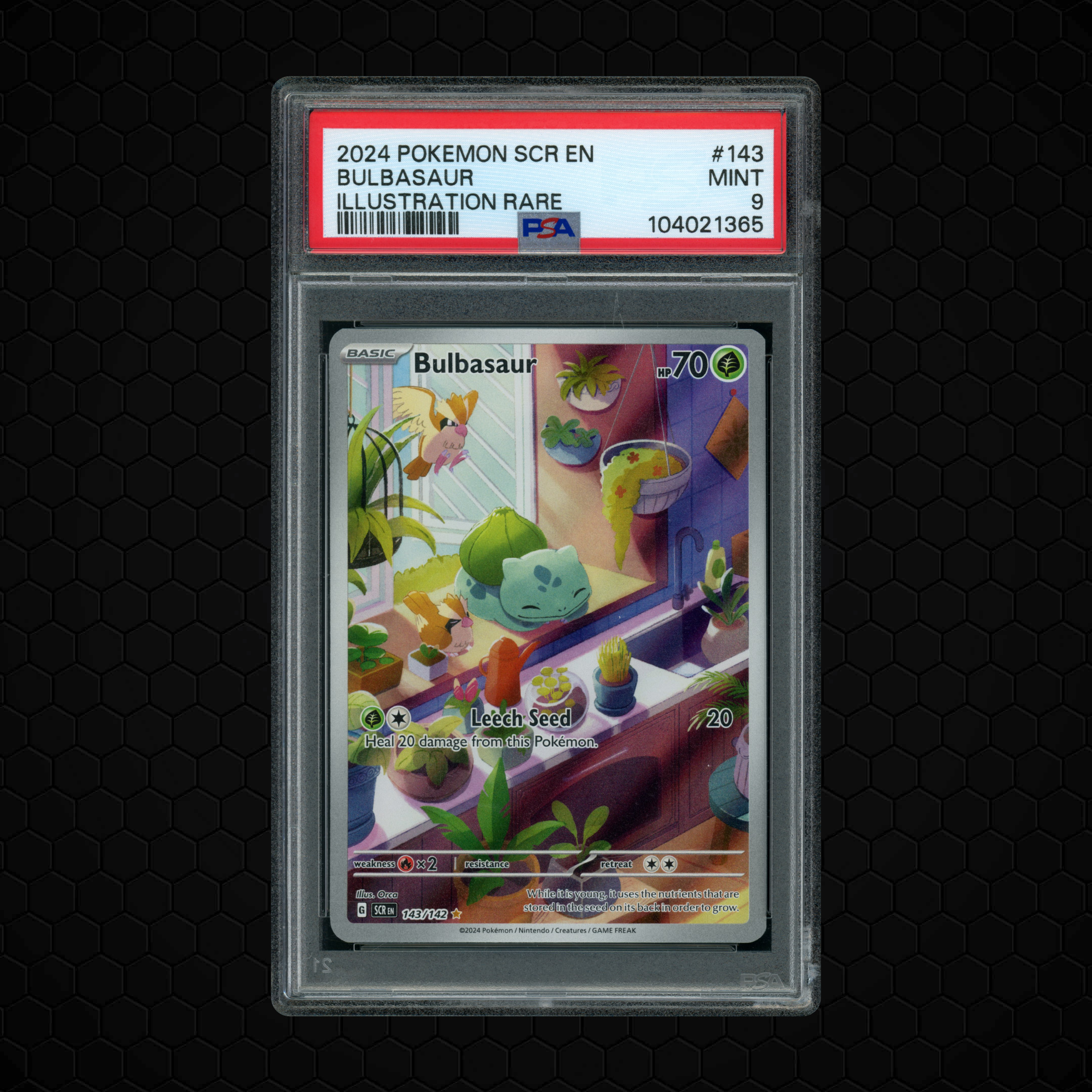 2024 Stellar Crown Bulbasaur #143 PSA 9