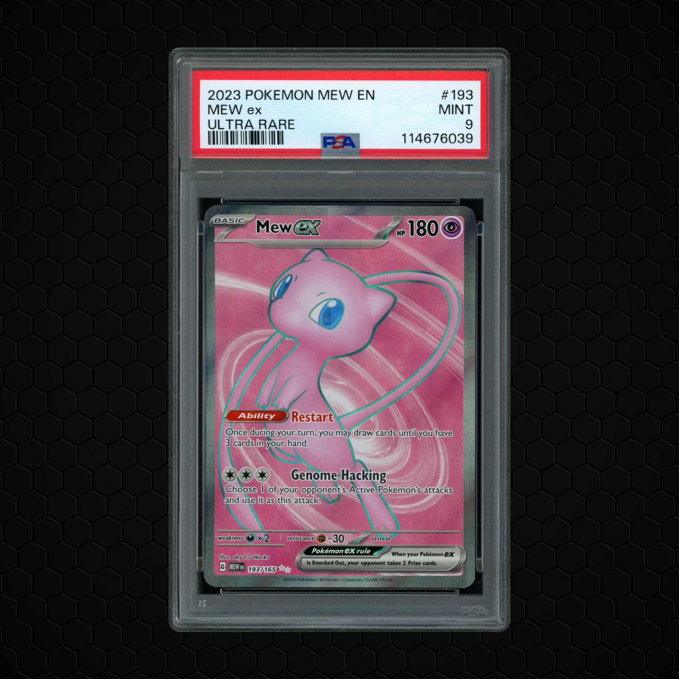 2023 Pokemon 151 Mew EX #193 PSA 9