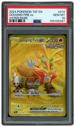 2024 Temporal Forces Gouging Fire EX #214 PSA 10 on Beezie.