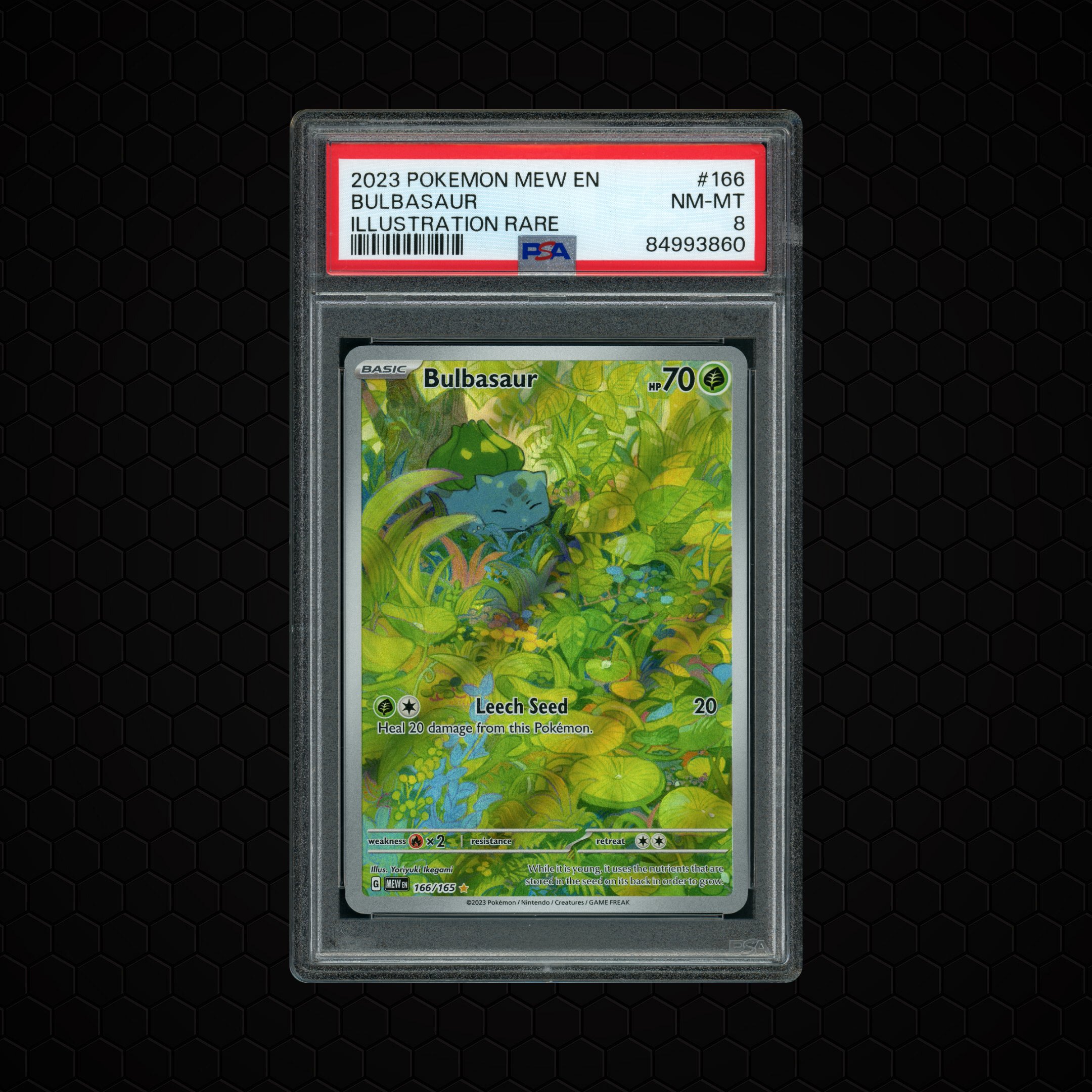 2023 Pokemon 151 Bulbasaur #166 PSA 8