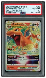 2022 Brilliant Stars Charizard VSTAR #18 PSA 10 on Beezie.