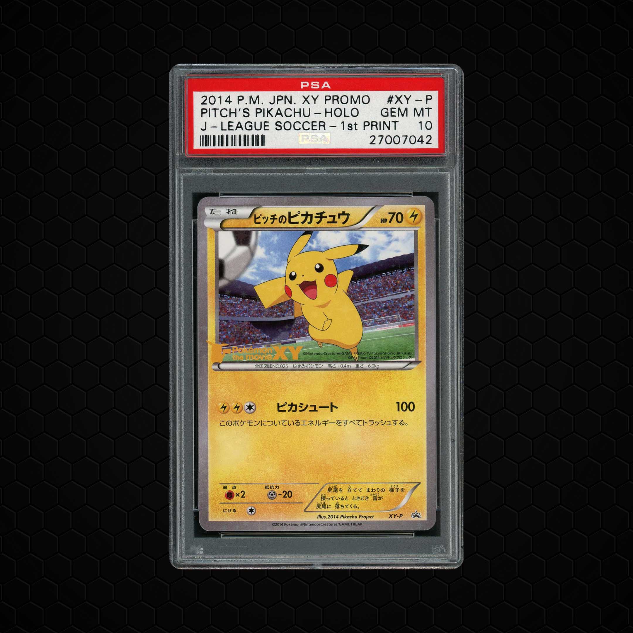 2014 Japanese Promo Pitch's 1st Print Pikachu #XY-P PSA 10