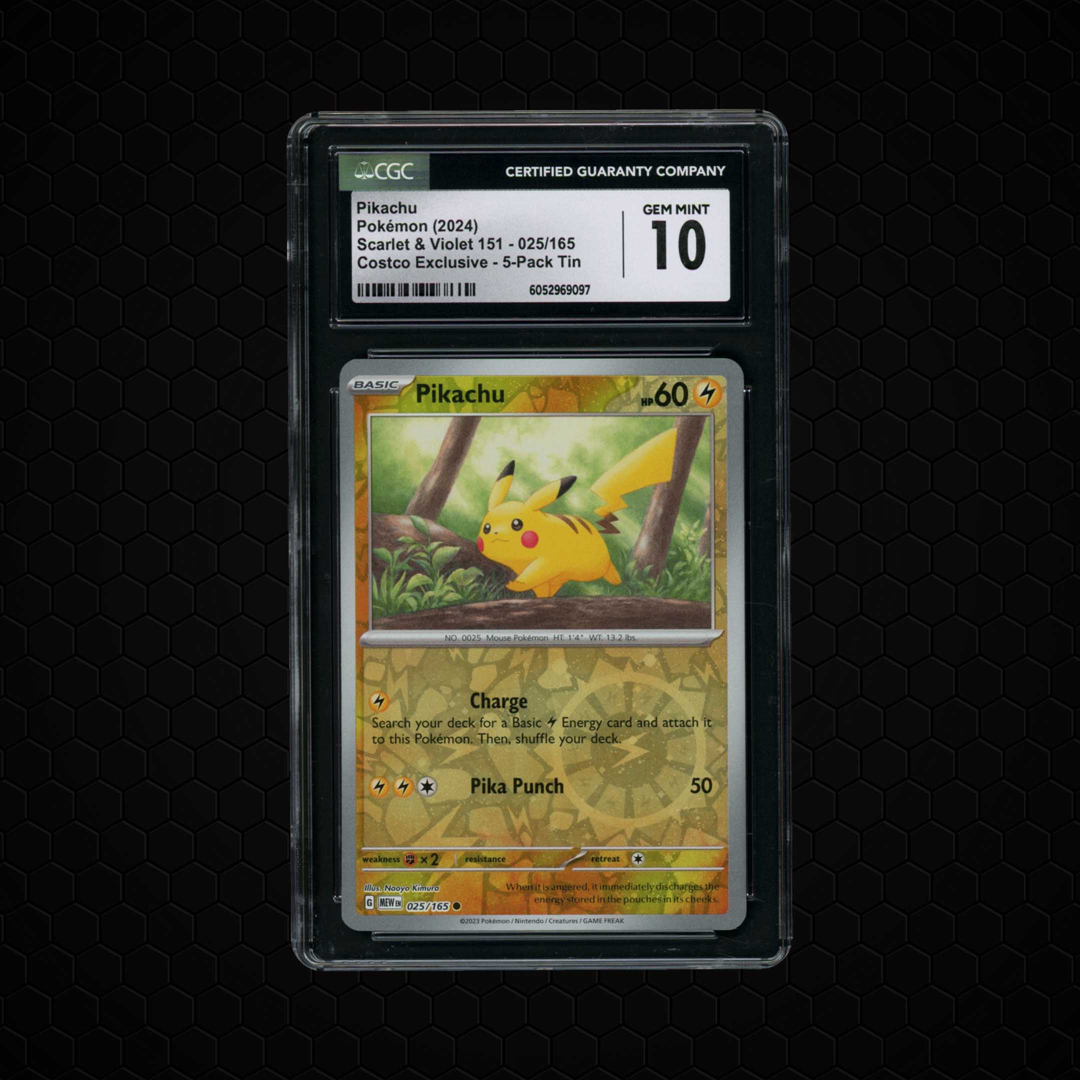 2024 Pokemon 151 Pikachu #25 CGC 10