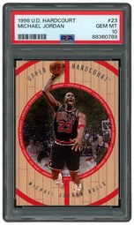 1998 Upper Deck Michael Jordan #23 PSA 10 on Beezie.