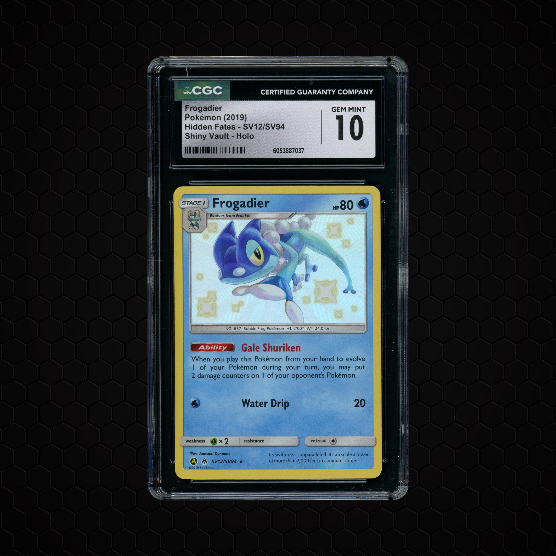 2019 Hidden Fates Frogadier #SV12 CGC 10