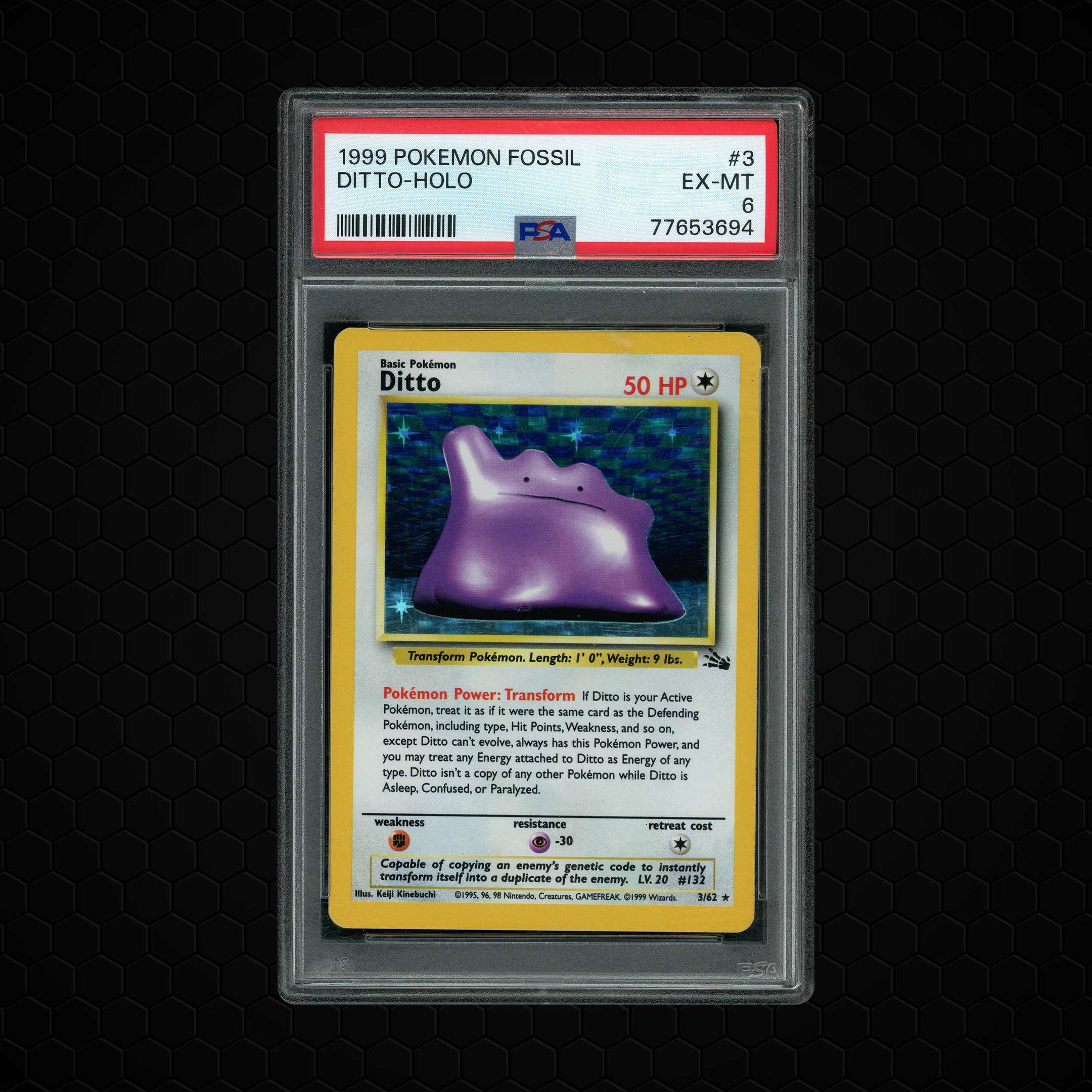 1999 Fossil Ditto #3 PSA 6