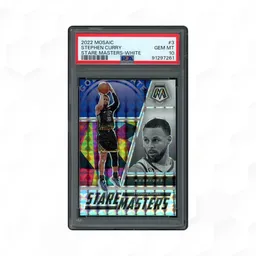 2022 Panini Mosaic Stephen Curry Stare Masters White #3 PSA 10 on Beezie.