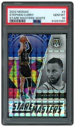 2022 Panini Mosaic Stephen Curry Stare Masters White #3 PSA 10 on Beezie.