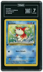 1999 Jungle 1st Edition Goldeen #53 TAG 7 on Beezie.