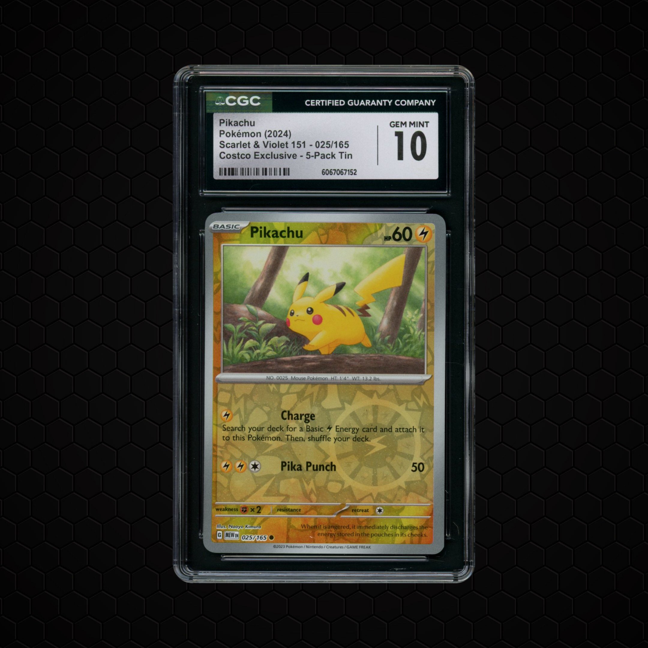 2024 Pokemon 151 Pikachu #25 CGC 10 - 4973