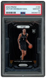 2023 Panini Prizm Victor Wembanyama #136 PSA 10 on Beezie.