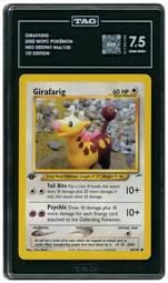 2002 Neo Destiny 1st Edition Girafarig #66 TAG 7.5 on Beezie.